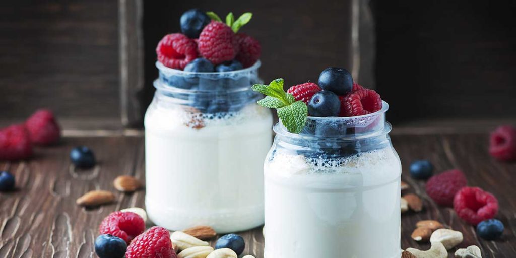 Live cultured or Greek yogurt is packed with probiotics good bacteria