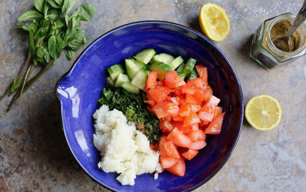 step 3 – make the cauli tabbouleh